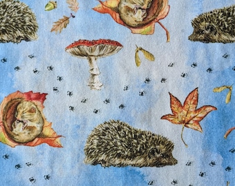 Mouse Hedgehog Fabric 100% cotton