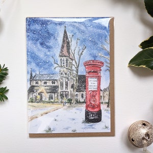 Cartolina di Natale della cassetta postale di East Dulwich