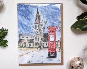 East Dulwich Postbox Christmas Card