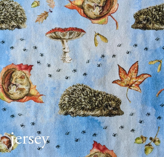 Mouse & Hedgehog Fabric 100% cotton