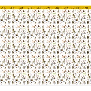 Dachshund Fabric, Sausage Dog Print 100% cotton image 2