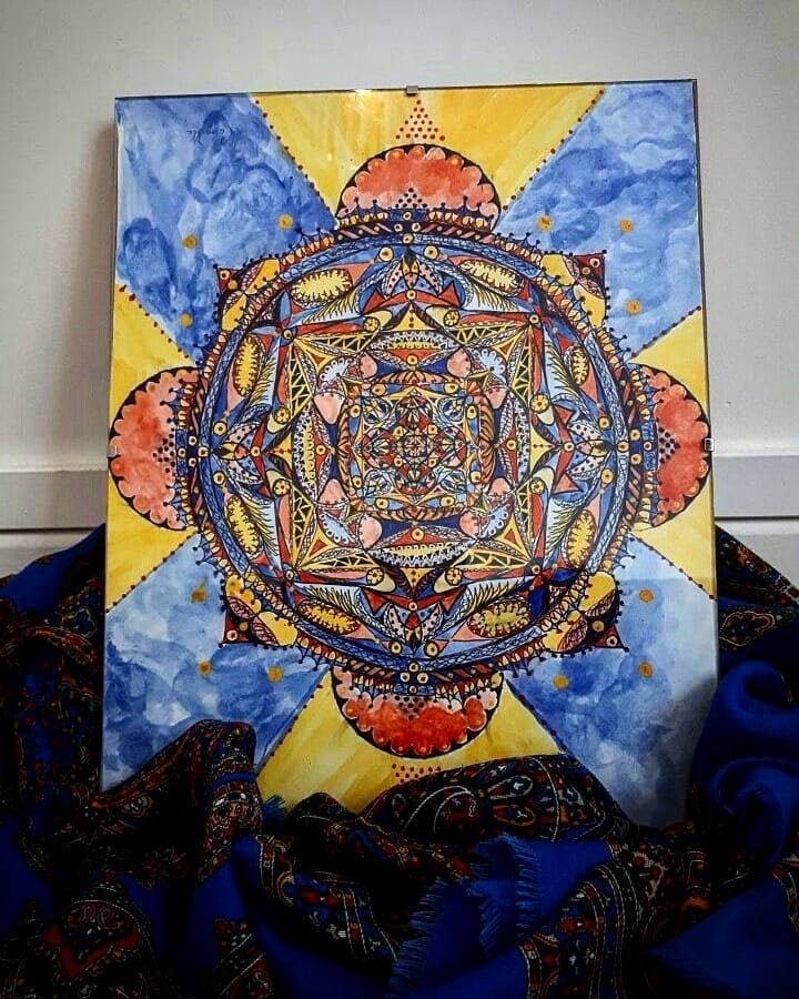 Mandala Sous Verre 24x30