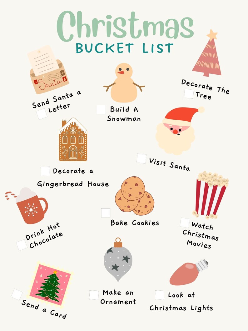 Christmas Bucket List Printable - Il 794xN.5588416277 Aryc