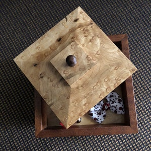 wood pet urn