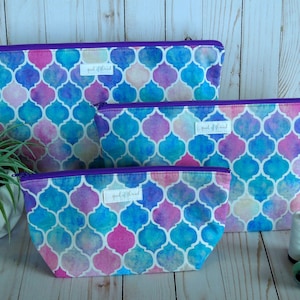 Mermaid Moroccan Wide-open Cosmetic bag set