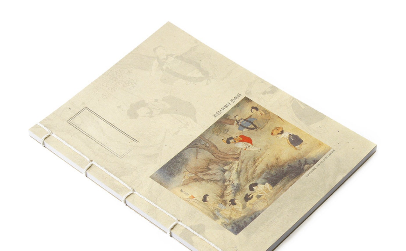 Korean Traditional Art Notebook Blank Notebook Jotter Notepad Etsy