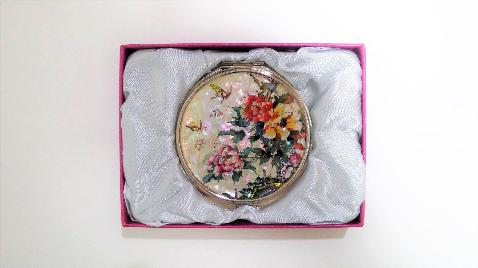 Mother of Pearl Cosmetic Mirror Compact Mirror Makeup - Etsy