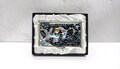Mother of Pearl Business Card Case: Moon & Crane, Stainless Steel, Green product logo