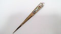 Mother of Pearl Letter Opener: Butterfly Design, Stainless Steel, Yellow product logo
