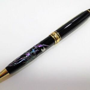 With Gift Wrapping Mother of pearl Ballpoint pen Handcrafted pen Inlaid with mother of pearl Crane Birds Peonies Dragon Bamboo 5 Pattern Bamboo