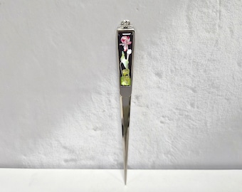 Letter Opener: Lotus Design, Stainless Steel