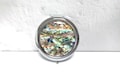 Mother of Pearl Compact Mirror: Double Sided Regular Magnifying Glass product logo