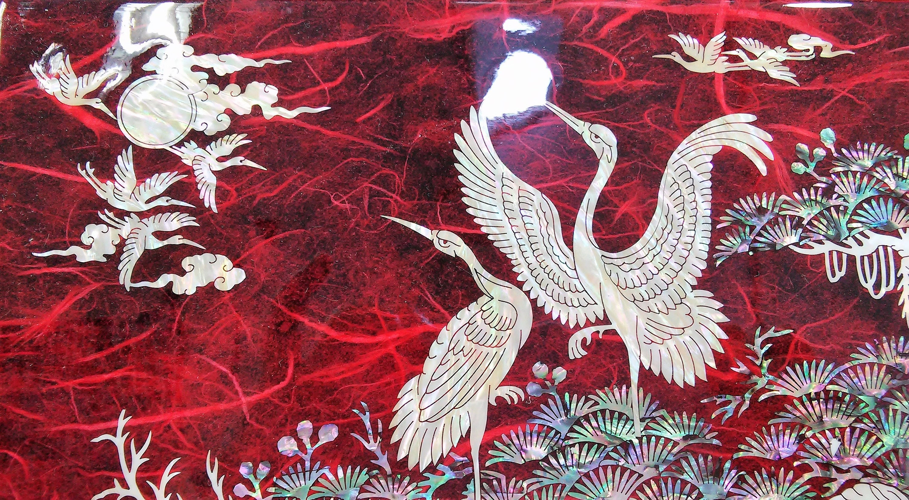 Large Size Mother of Pearl Jewelry Box Inlay Jewelry Box Etsy