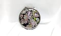 Mother of Pearl Compact Mirror: Plum Blossom Pink Black product logo