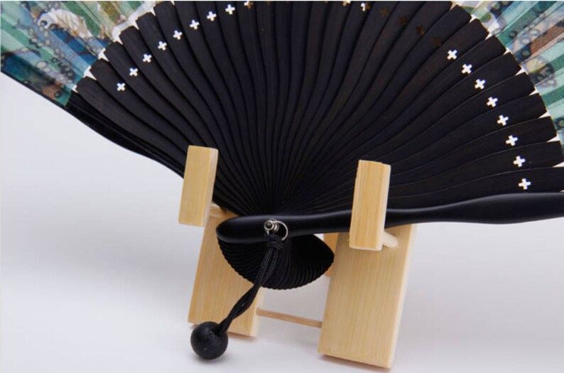 Hand Fan Stand Folding Fan Stand Folding Fan Holder Display Etsy