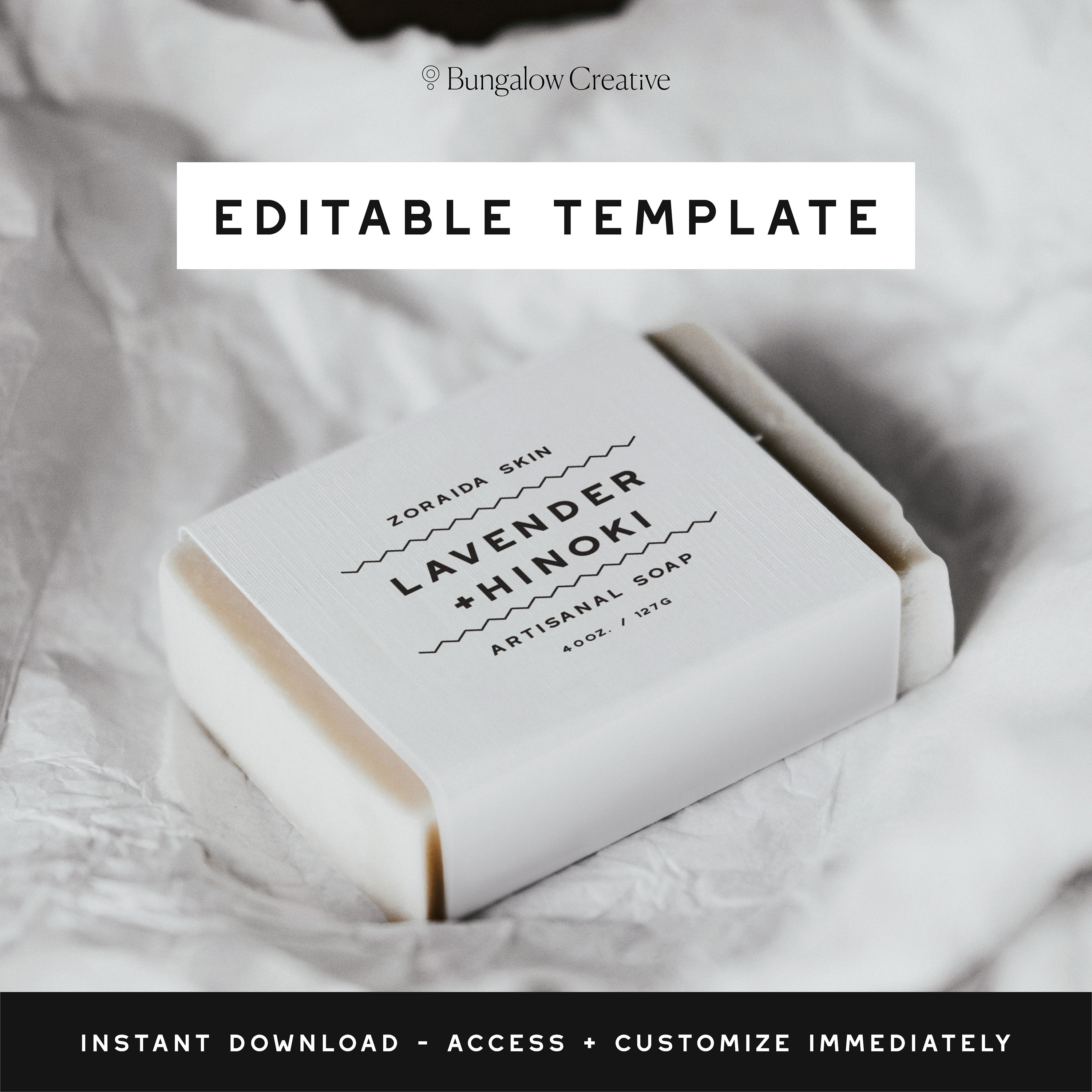 Minimal Soap Label Template Custom Printable Soap Labels | Etsy