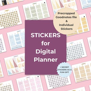 Digital planner icons stickers, rating sticker for reading journal, Goodnotes Digital Stickers, iPad Stickers, Precropped