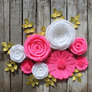 Wall Paper Flowers, Girl Nursery Wall Art, Baby Shower Backdrop, Bridal Shower Decor