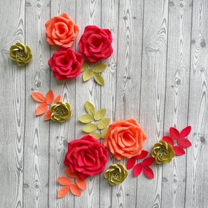 Wall Paper Flowers, Girl Nursery Decor, Baby Shower Backdrop, Above Crib Nursery Flowers, Birthday Backdrop