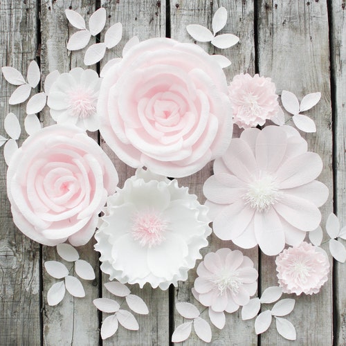 Paper Flowers for Nursery Wall Baby Shower Backdrop Wall Etsy