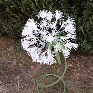 Dente di leone autoportante di grandi dimensioni, sfondo floreale per matrimonio, decorazione per vetrine di negozi, fiore gigante autoportante