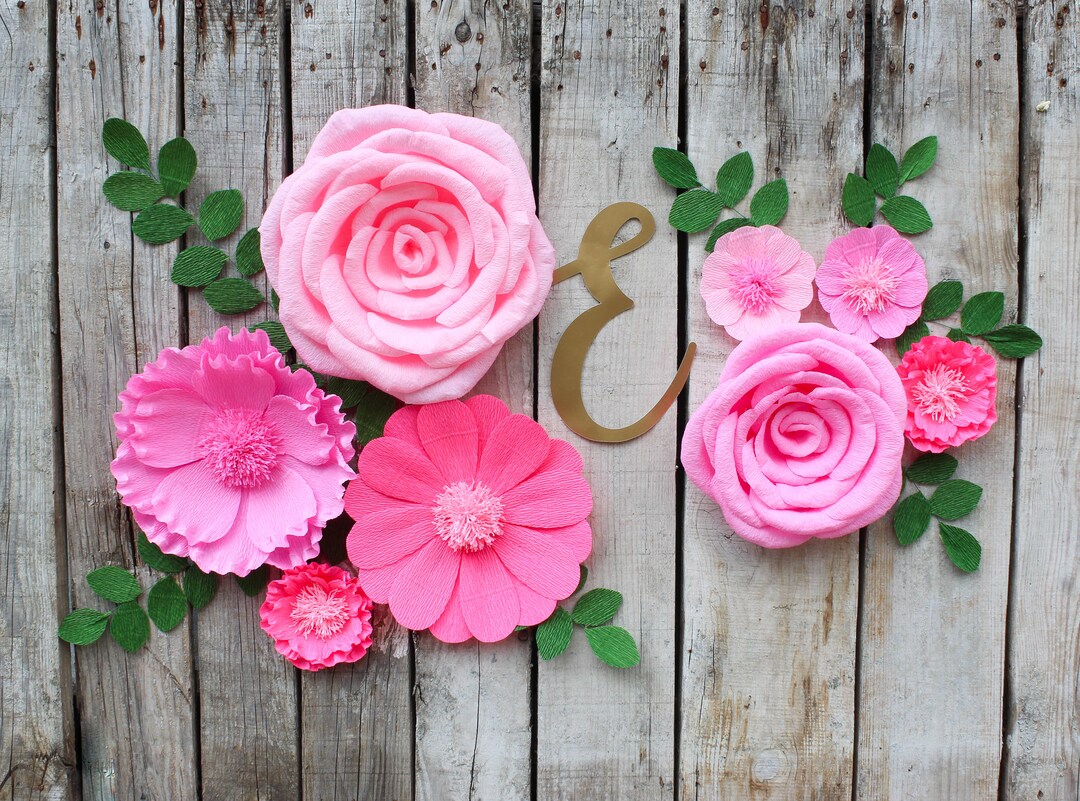 Paper Flowers for Nursery Decor Flower Backdrop Nursery Wall Etsy