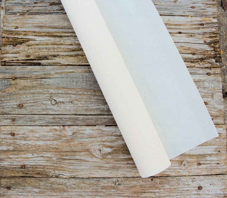 Birthday Decor Italian Ivory Crepe Paper Roll Florist Gift Wrapping Paper Ivory Paper Roll for DIY Projects Paper flower DIY