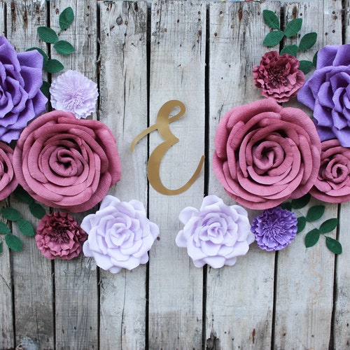 Paper Flowers for Nursery Wall Decor Wedding Backdrop Etsy