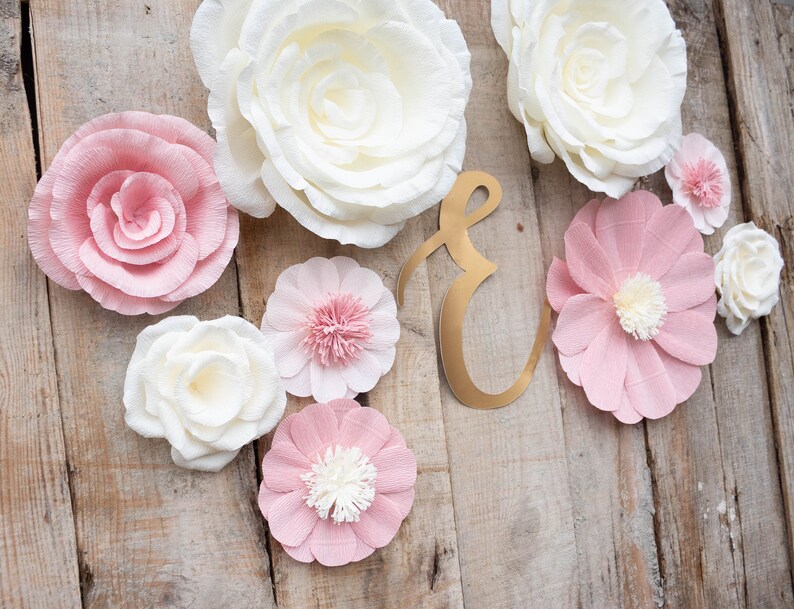 Paper Flowers for Nursery Wall Baby Shower Backdrop Wall Etsy