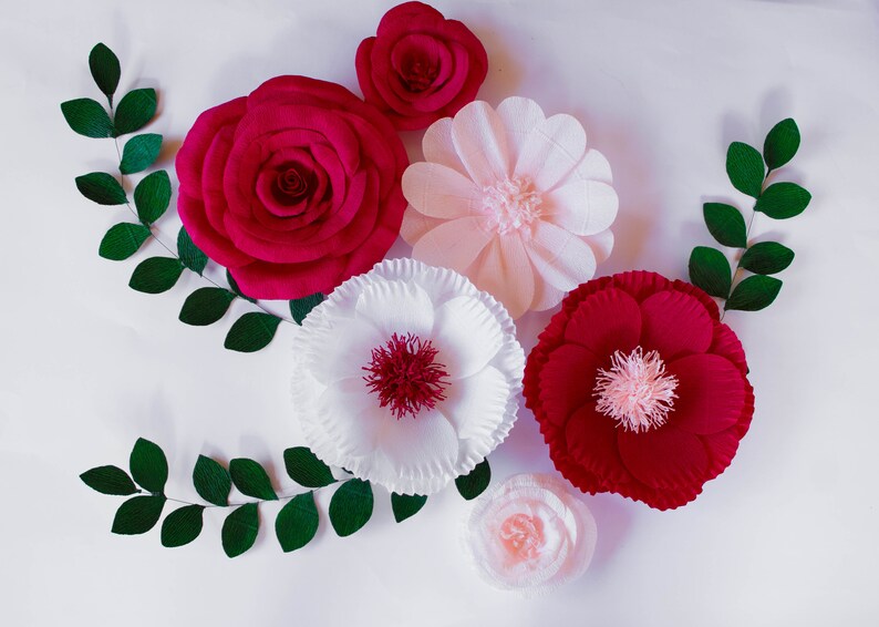 Wall Flowers Nursery Flowers Floral Wall Decor Nursery Etsy