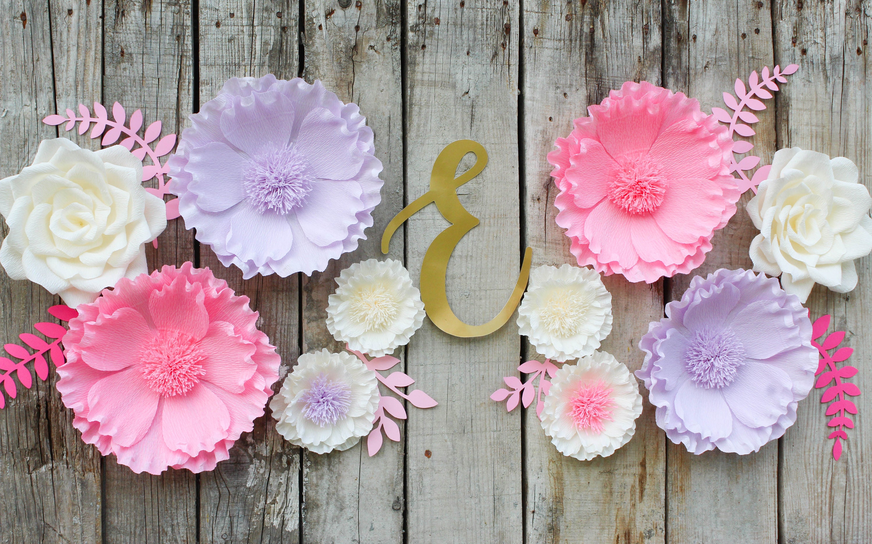 Flower Backdrop Nursery Wall Flowers Paper Flowers for Etsy
