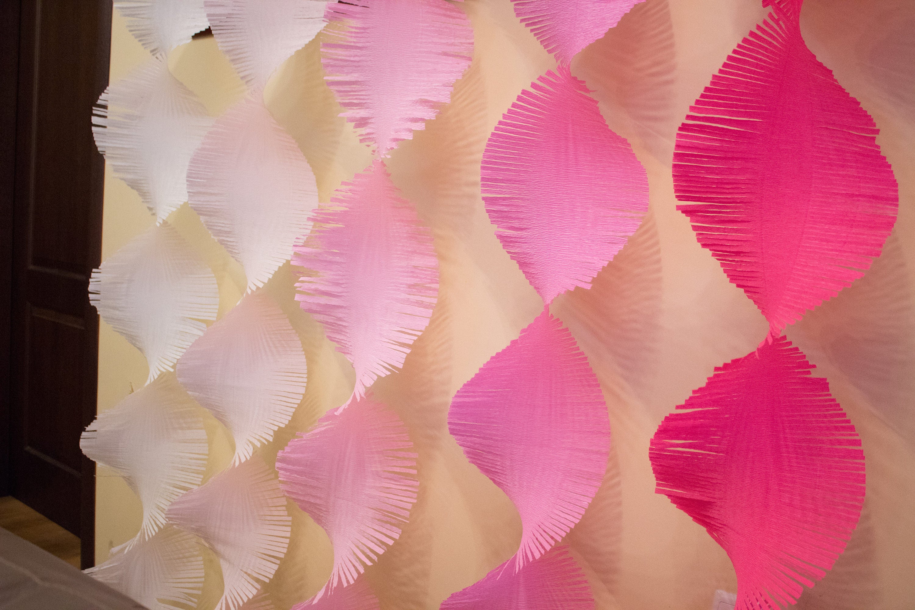 Pretty in Pink Crepe Paper Streamers Set