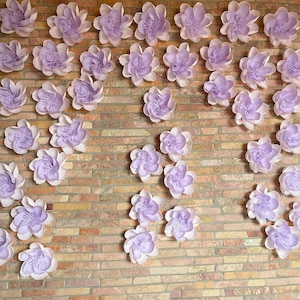 Above Crib Paper Flowers, Baby Shower Backdrop, Girl Bedroom Decor, Paper Flower Wall Decor, Nursery Wall Flowers