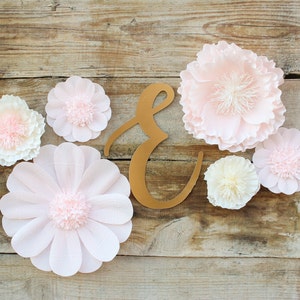 Paper Flowers, Nursery Wall Decor, Wedding Backdrop, Girl Nursery Decor, Baby Shower Backdrop