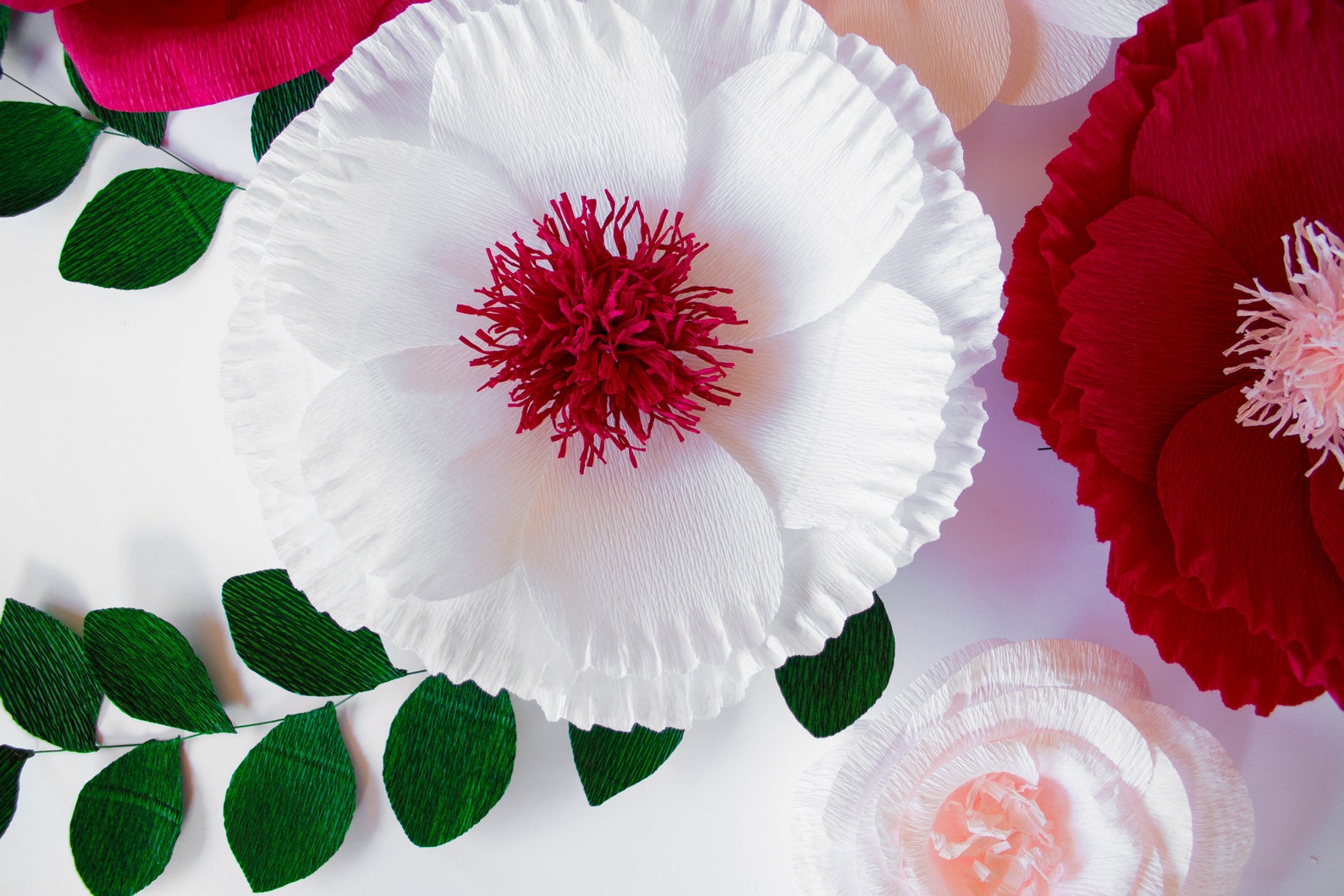 Wall Flowers Nursery Flowers Floral Wall Decor Nursery Etsy