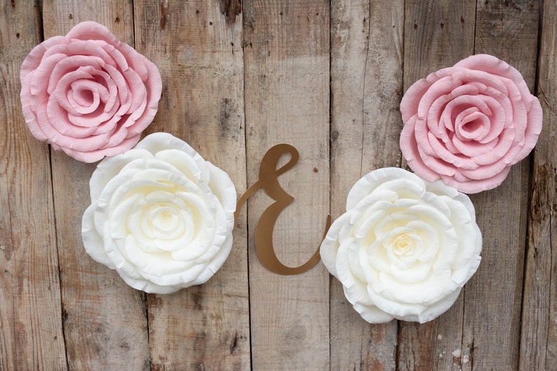 Flower Backdrop Nursery Decor Paper Flower Wall Decor Baby Shower Decor Nursery Wall Flowers Bridal Shower Decor Wall Flowers