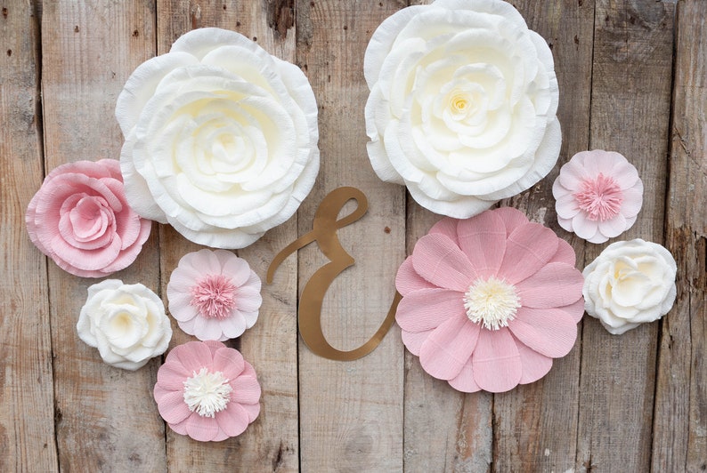 Paper Flowers for Nursery Wall Baby Shower Backdrop Wall Etsy