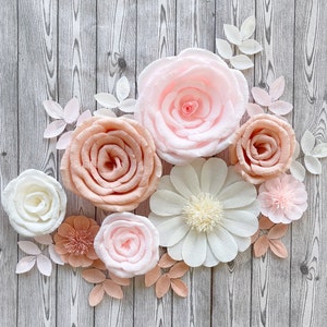 Wall Paper Flowers, Above Crib Flowers, Baby Shower Backdrop, Nursery Wall Decor, Hanging Floral Backdrop, Birthday Party Decor