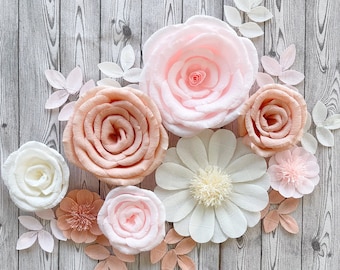Decoración de pared con flores de papel crepé: fondo para baby shower, decoración infantil