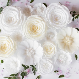 Crepe Paper Flowers, Nursery Wall Flowers, Floral Backdrop, Baby Shower Decor, Bridal Shower Decor, Wedding Reception Decor