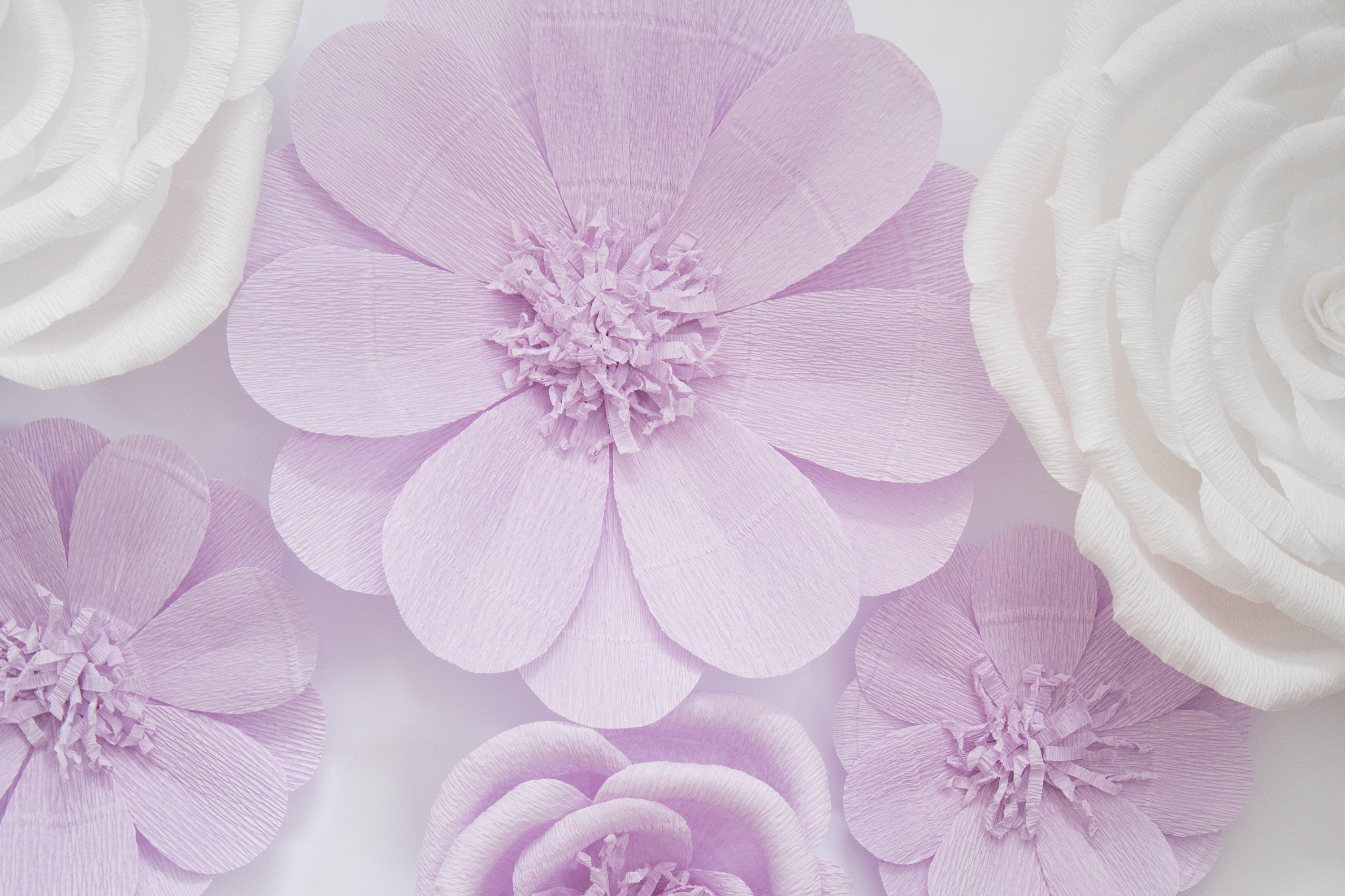 Paper Flower Wall Decor Baby Shower Decor Nursery Wall Etsy