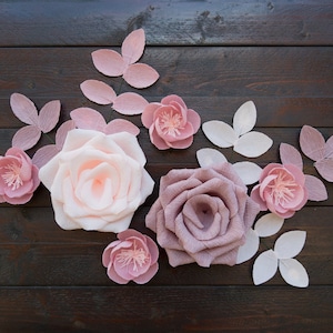 Decorazioni da parete per camerette per ragazze, fiori di carta per cameretta dei bambini, sfondo di fiori di carta, decorazioni per baby shower