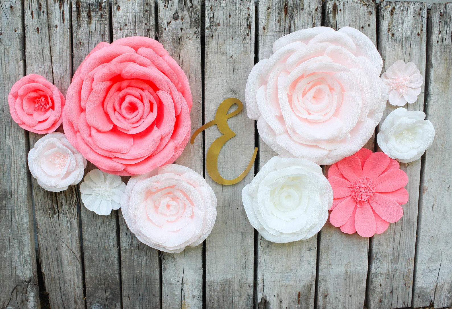 Nursery Wall Flowers Flower Backdrop ASSEMBLED Wall Etsy