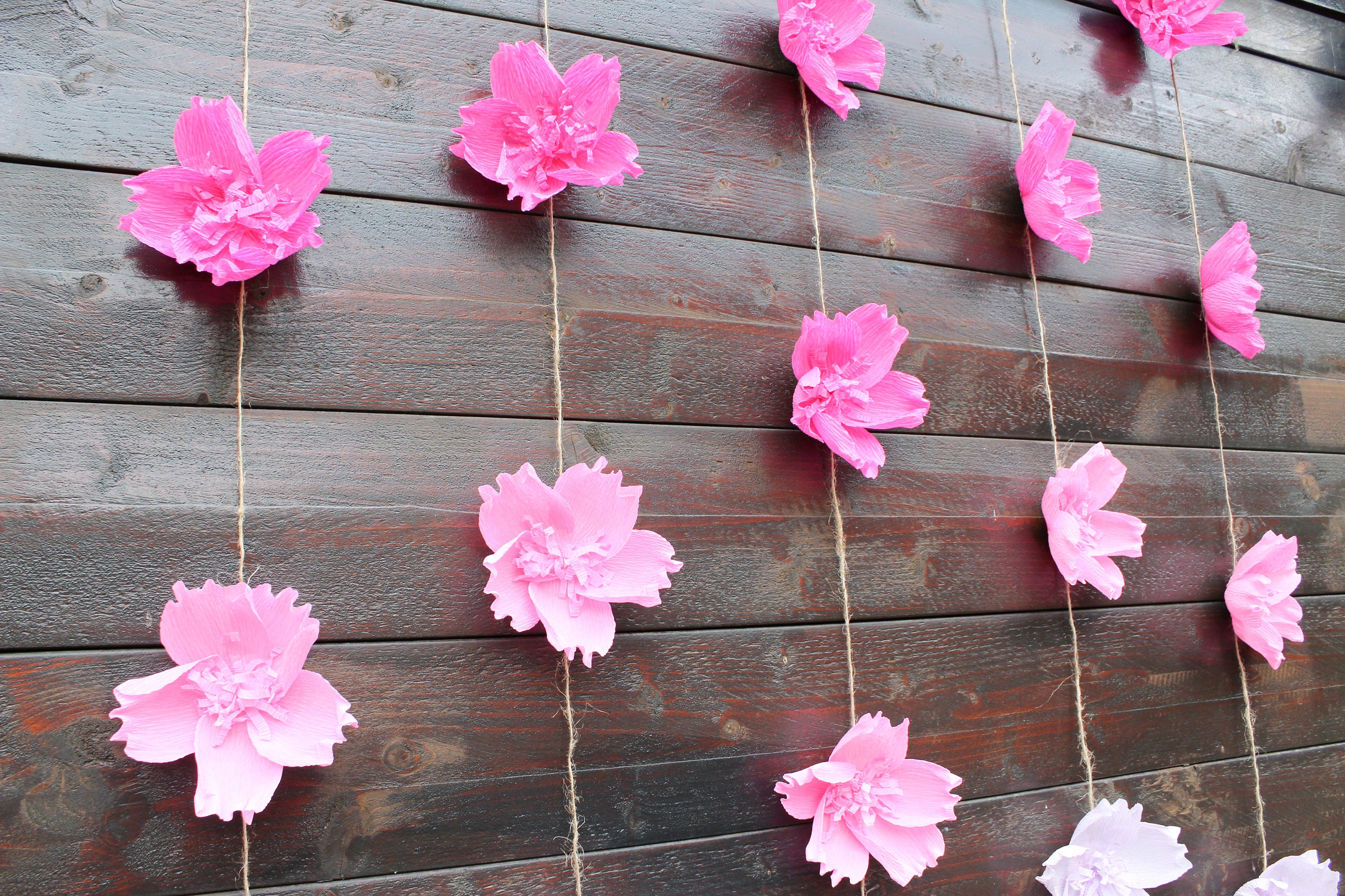 Violet Studio Rainbow Blooms Paper Flower Garland Kit, 20 Pieces