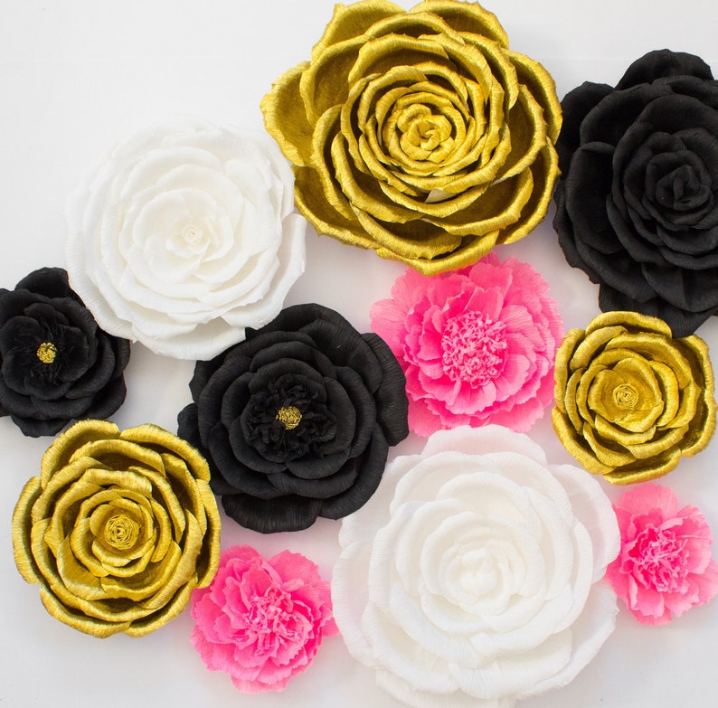 Kate Spade Inspired Party Decor Nursery Wall Flowers Paper Etsy