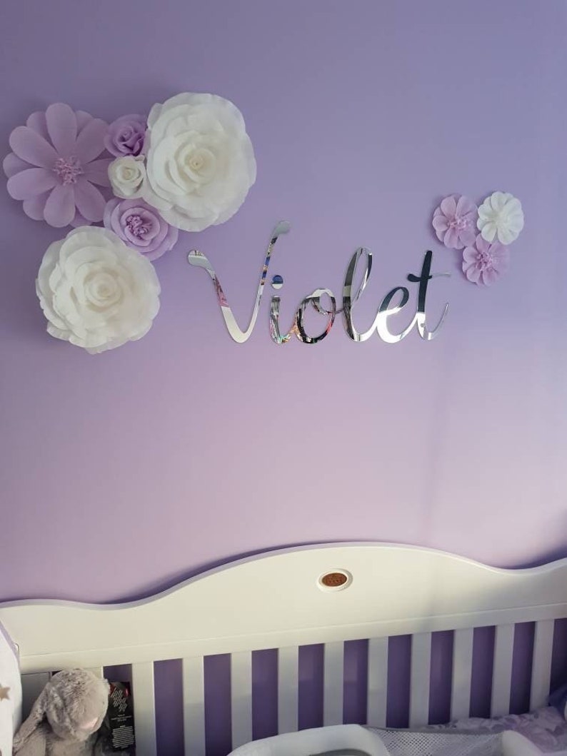 Paper Flowers for Nursery Wall Decor Nursery Flowers Wall Etsy