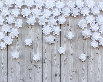 Cascading Above Crib Paper Flowers, Wedding Backdrop, Floral Nursery Wall Art, Baby Shower Decor, Baby Girl Nursery Flowers