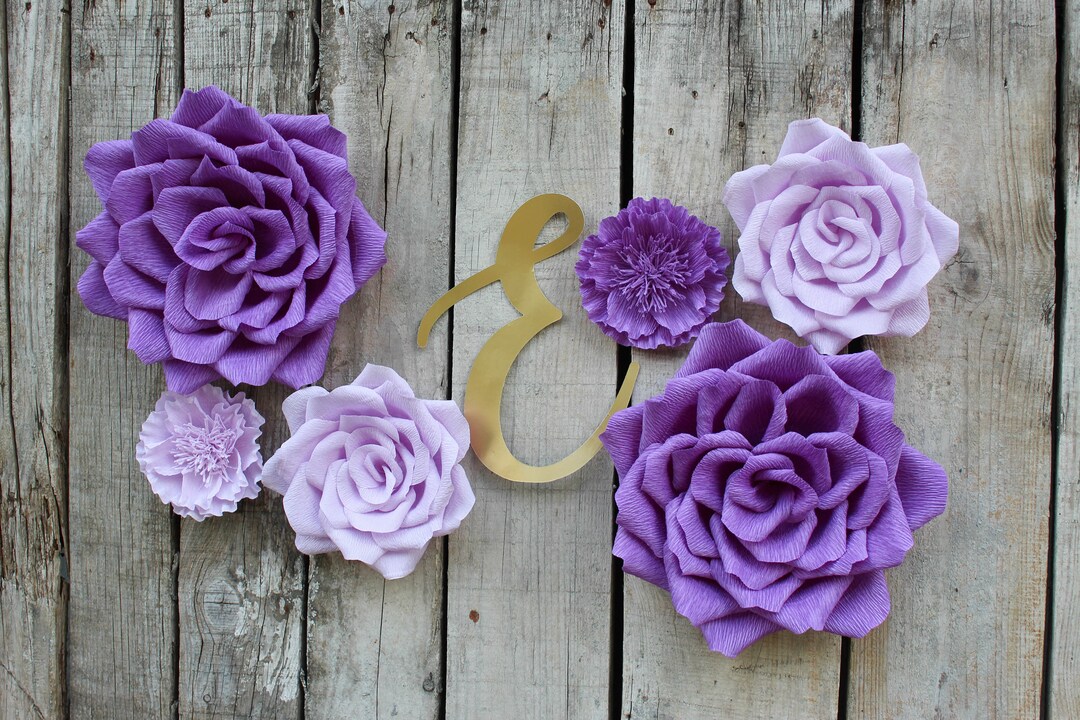 Paper Flowers for Nursery Wall Decor Nursery Flowers Wedding Etsy