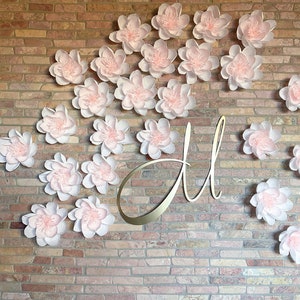 Wedding Flowers, Girl Nursery Wall Decor, Paper Flower Wall Decor, Baby Shower Flowers, Birthday Party Decor