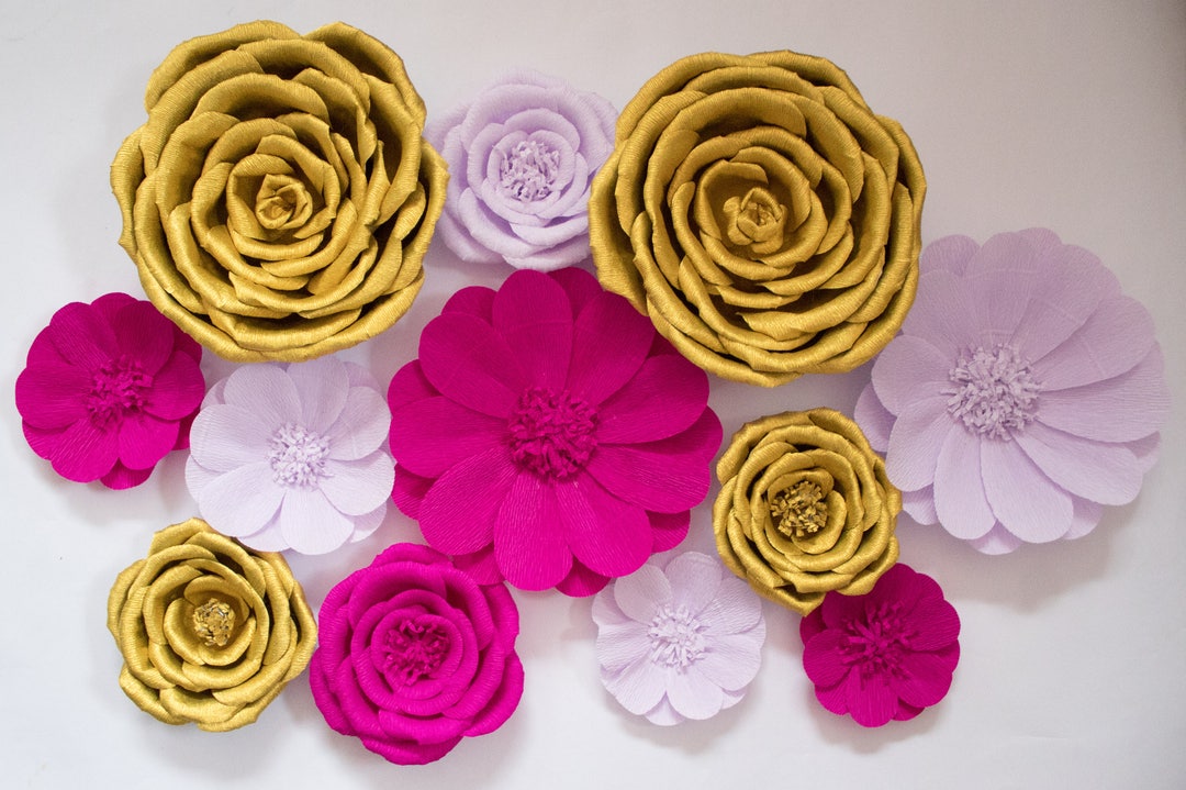 Nursery Wall Flowers, Paper Flower Backdrop, Baby Shower Decor, Wedding